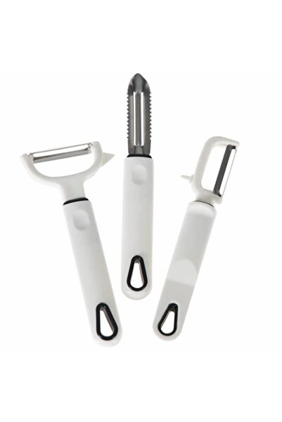 Generic Brand 3-Piece Peeler and Scraper Set White