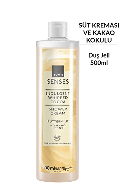 AVON Senses Indulgent ButterMilk ve Kakao Özü İçeren Duş Kremi 500 Ml.