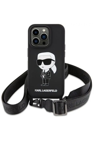 Karl Lagerfeld KLHCP15SSCBSKNK iPhone 15 6.1 "   Husă rigidă negru/negru...