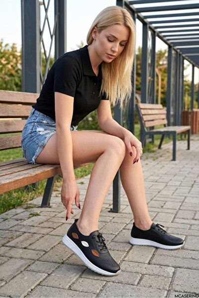 MCASERING Lüx Ortopedik Tabanlı Günlük Spor Kadın Babet Sneaker Ayakkabısı özel numara 41 -42