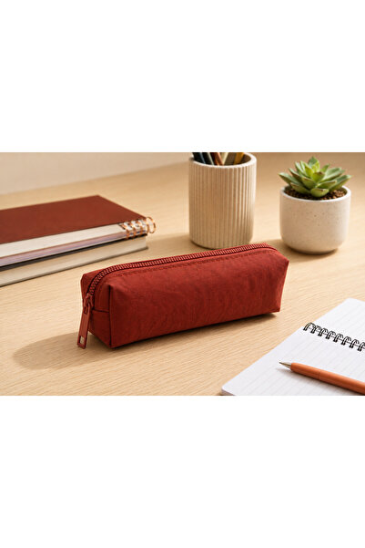NEMO BAGS Unisex Claret Red Pen Holder with Clinker Waterproof Crinkle Fabric...