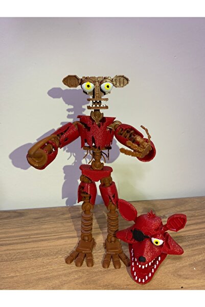 Modellio3D Five Nights at Freddy’s Withered Foxy 22 cm Pozlanabilir Figür