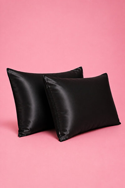 Ethera Set 2 Fete de Perna din Satin, Sleeping Beauty, Negru, Pentru piele si...