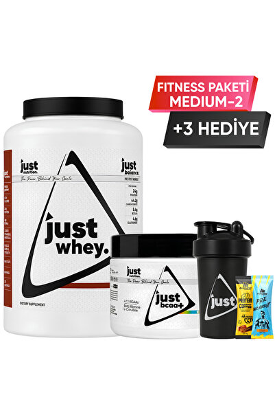 Just Nutrition Fitness Paketi - Medium 2 + 3 Hediye (Protein Tozu + Bcaa)