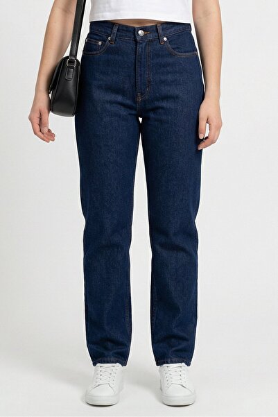 MSGM Women Regular Fit Washed No Stretch Denim, Blue