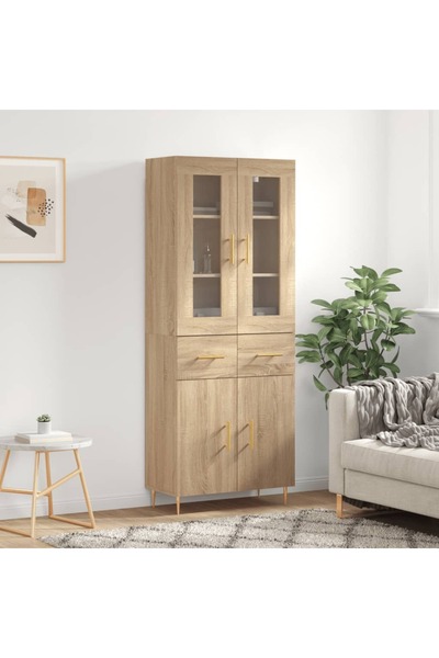 Concept Dulap înalt, stejar sonoma, 69,5x34x180 cm, lemn compozit