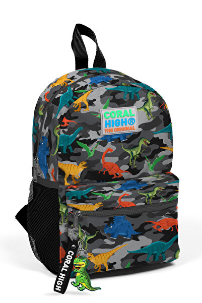 Coral High Sivi kamuflažni dinosaur Sa deznom Gnezdo sa dva odseka Ranac 23350