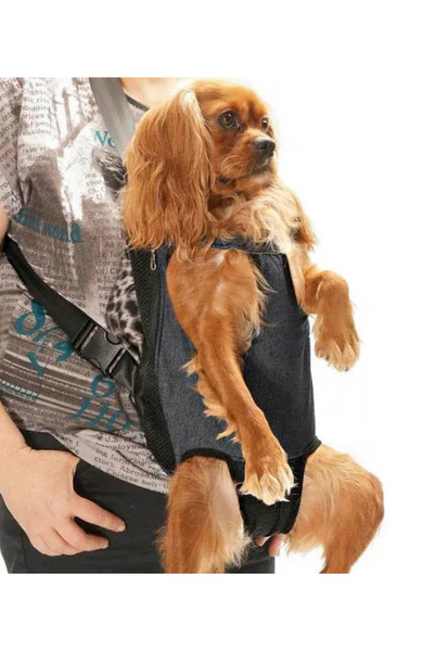 Genel Markalar Köpek Taşıma Köpek Ana Kucağı - Kedi Ana Kucağı Denim Gri