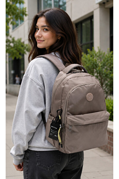 Bevitton School Bag Moden Water Resistant School Backpack 2200 Light Mink