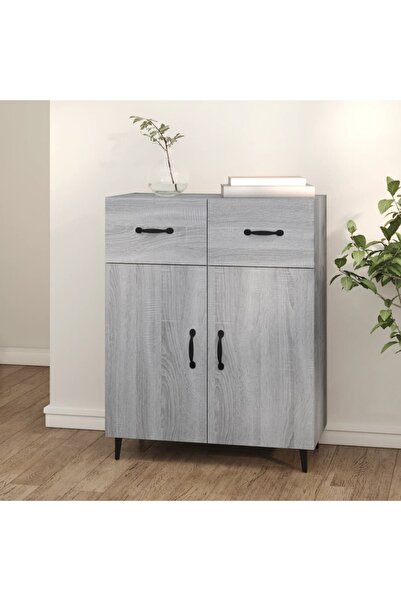 Concept Servantă, gri sonoma, 69,5x34x90 cm, lemn prelucrat