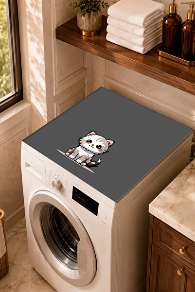 Getcarpet Çamaşır Makinesi Kurutma Makinesi Örtüsü Koruma Pedi Matı Kaymaz Yı...