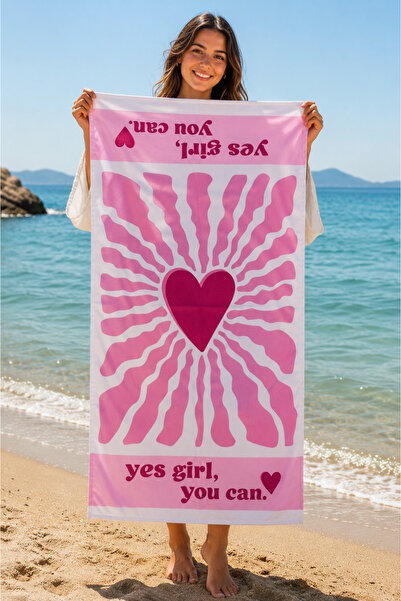 Minilee Patterned Beach Towel 75X150 cm - Women's Sea Pool Bath Beach Cover