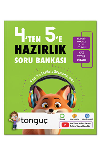 Tonguç Yayınları 4'ten 5'e Soru Bankası- 2027 basım Yeşil Kapaklı ürün gönder...