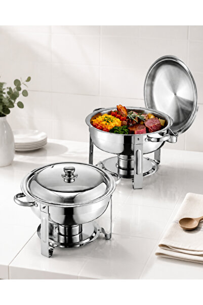 Shangxing 4.5L Stainless Steel Buffet Chafing Dish (includes lid, water pan, ...