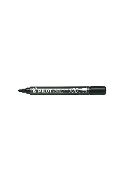 Pilot Marker permanent P100, diverse culori, vârf rotund 1,0 mm, negru
