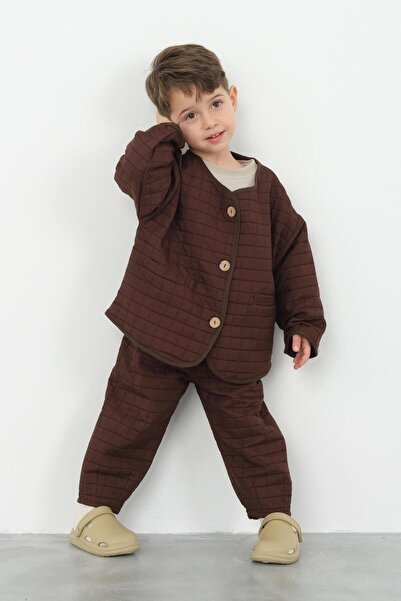 Mioma Kids Oversize Ceket Acı Kahve