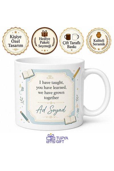 Tupya Gift İngilizce Öğretmeni Present Perfect Tense Kelime Kartı Kupa Bardak...