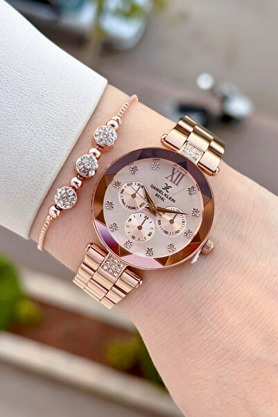 Daniel Klein Bronze Color 2 Year Warranty 32 mm Women's Wristwatch