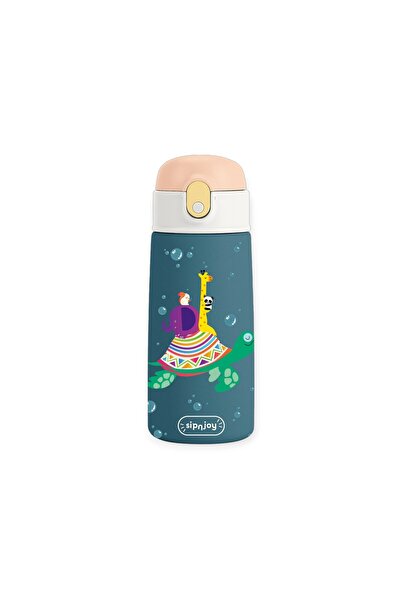 SipnJoy - Sipsquad Çocuk Su Termosu 480 Ml - Turtle Voyage 1000-480-05