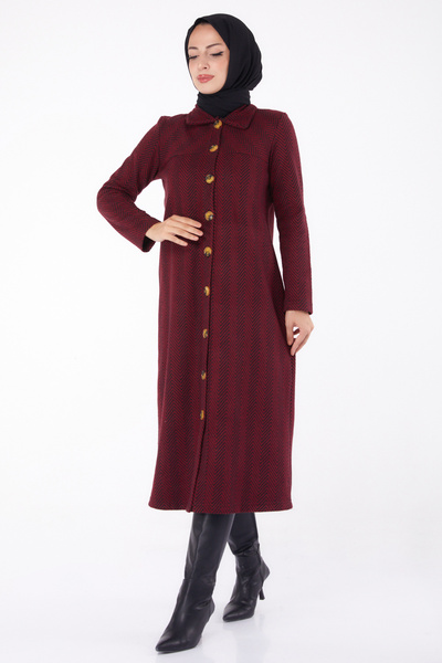 TOFİSA Düğmelı Kap - 27767-BORDO