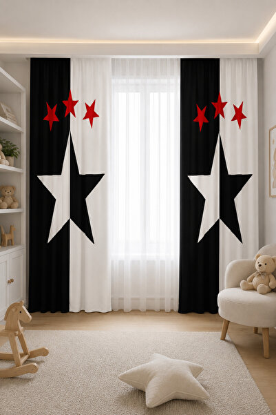 CAPRİCE HALI Caprice Cp159 Taraftar Çift Kanatlı Çocuk Odası Fon Perde
