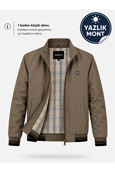 MOT&MONT Erkek Pamuk Polyester Karışım BONDED Kumaş Su ve RÜzgar Geçirmez Haf...