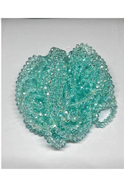 miyuart 6 mm Kristal Boncuk, Dizili Kristal Boncuk ( 2 Dizi )25 janjanlı açık...