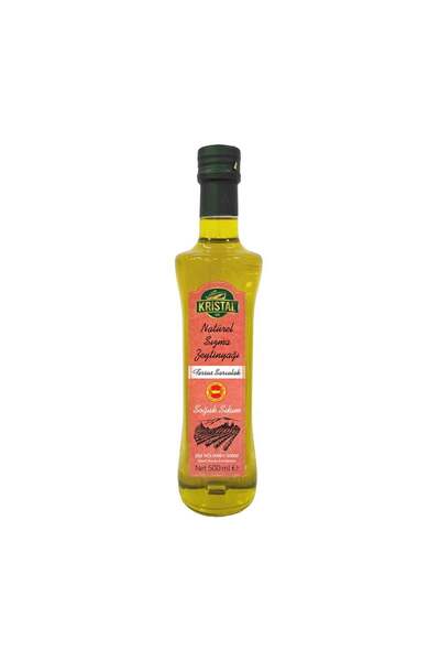 Kristal Tarsus Sarıulak Natürel Sızma Zeytinyağı 500 ml Cam Şişe