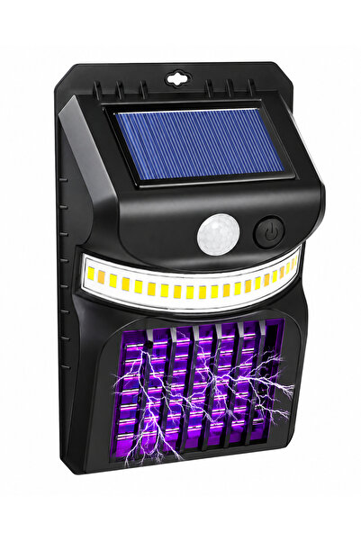 Zenorius Lampa UV Solara, LED 15x10cm Anti-Insecte cu Senzor de Miscare si Il...