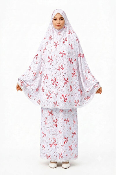 ALDAIYR Two-Piece Women's Embroidered Prayer Dress