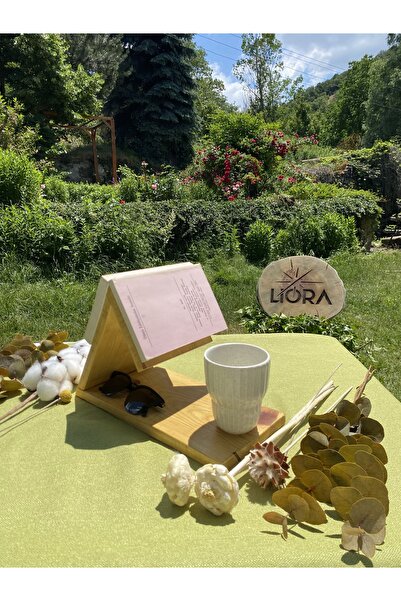 Lioracommerce Masaüstü Ahşap Kitap Ayracı, Tutucu Standı ve Organizer - El Ya...