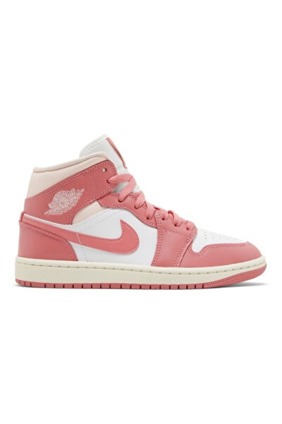 Nike Air Jordan 1 Mid Strawberries and Cream Pembe Spor Ayakkabı - HypeStep