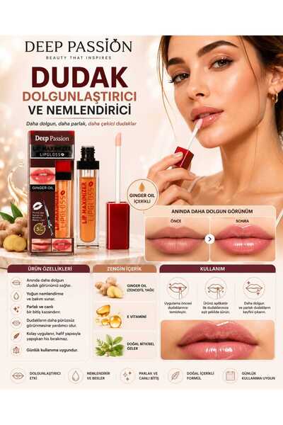 Deep Passion Dudak Dolgunlaştırıcı ve Nemlendirici & Parlatıcı Etkili