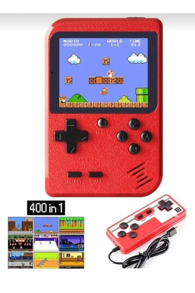 Genel Markalar Taşınabilir Video Oyun Konsolu 3" 400 Oyunlu Mini Atari Gamebo...