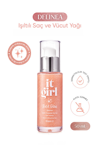 It Girl Delinea Işıltılı ve Nemlendirici Vücut & Saç Yağı