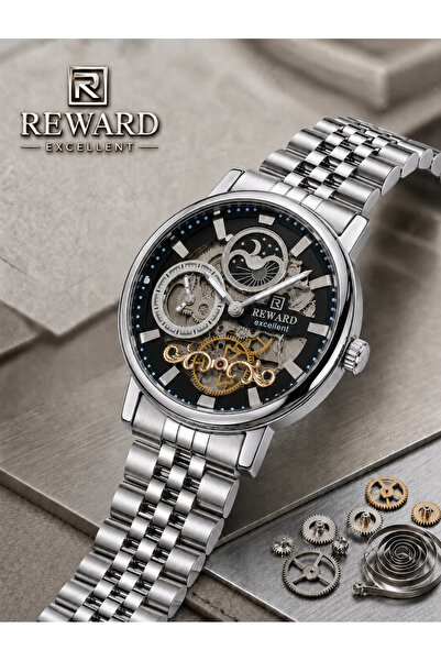 Reward Special Moonlight Automatic Mechanism Steel Band 5 Atm Water Resistant...