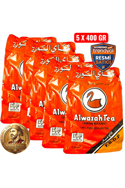 ALWAZAH TEA SEYLAN KAÇAK DÖKME ÇAY (5 X 400 GR) HayriEfendi ONAYLI MAĞAZA RESMİ SATICI