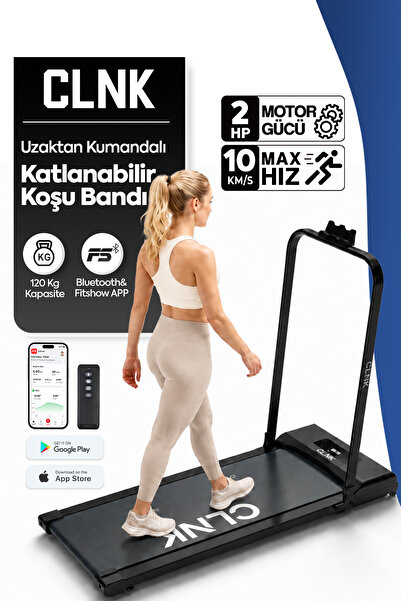 CLNK Bluetoothlu Uzaktan Kumandalı Portatif Yürüme Ve Koşu Bandı