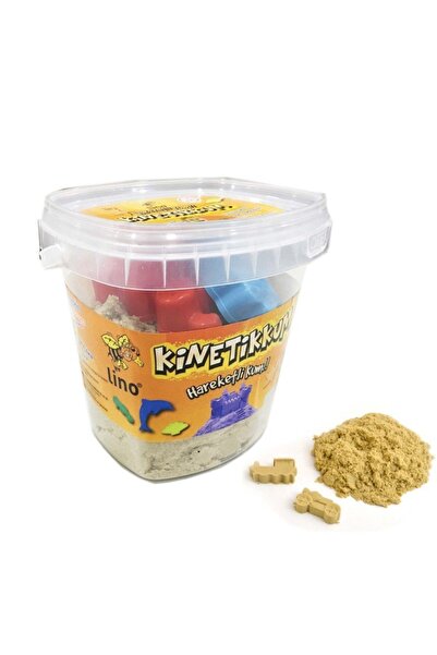 Lino Kinetik Kum Naturel Renk 500 Gr Kova + 3 Ad Kalıp - Ln500
