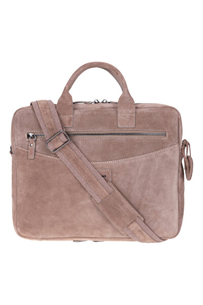 BloominBag Mist Still Hakiki Süet Deri 13-14 inç MacBook/Laptop Çantası