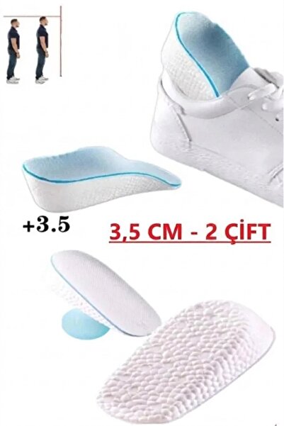 Nirnisa 2 Adet 3.5 cm Erkek Gizli Topuk Yükseltici Boy Uzatıcı Ortopedik Taba...