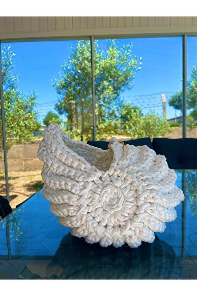 Eranura Sea Shell Women's Knitted Shoulder Bag White Mysey