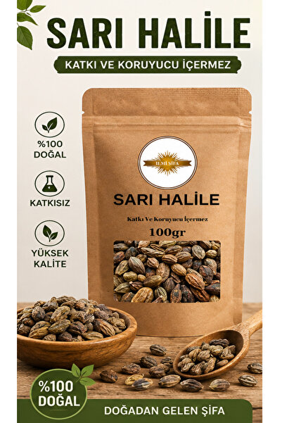 İLMİ ŞİFA Sarı Halile 100 gr (SARIHALİLE) Yellow Myrobalan Halile Terminalia ...