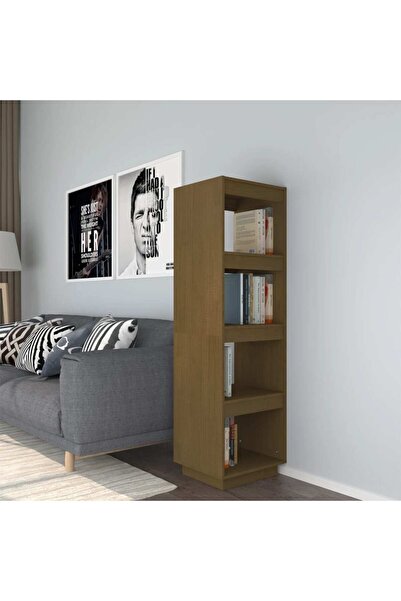 Concept Bibliotecă/Separator cameră maro miere 40x35x135cm lemn pin