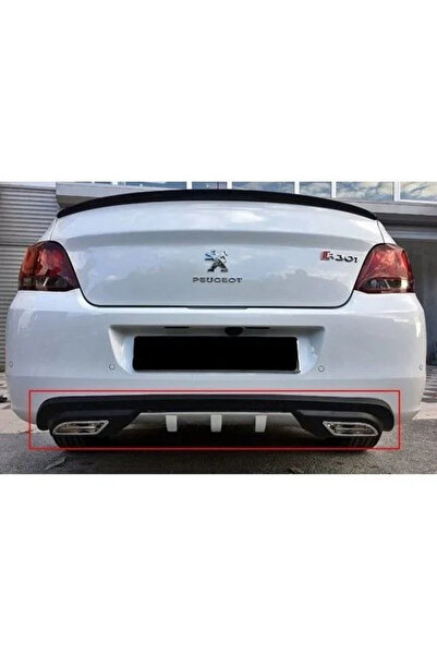 Drs Tuning Peugeot 301 Uyumlu Egzoz Görünümlü Universal Arka Tampon Eki - Dif...