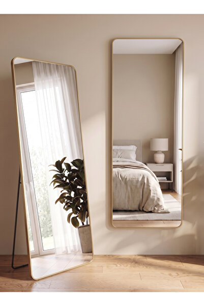 Taimi Large Mirror With Elegant Design 155x45cm-full Length Mirror With Gold ...