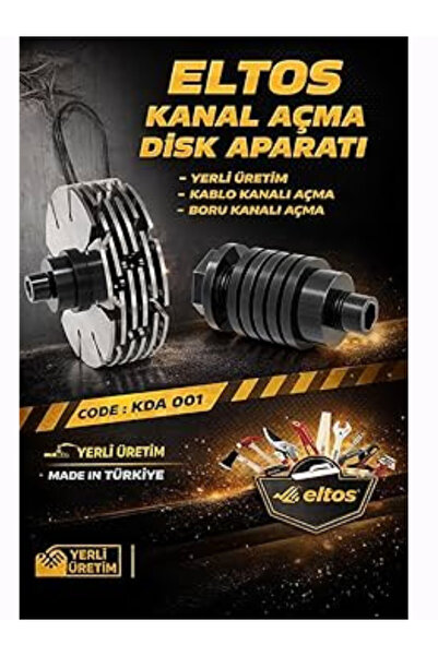 Eltos Kanal Açma Disk Aparatı Spiral Kanal Açma Adaptörü - Diskler dahil deği...