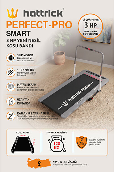 Hattrick Perfect Pro Smart 3 Hp Yeni Nesil Koşu Bandı 135811