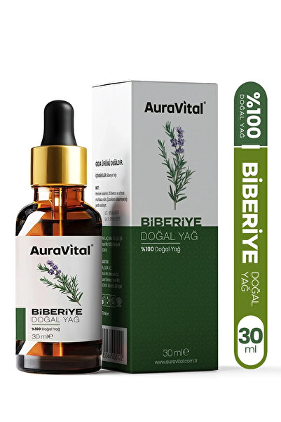 AuraVital Biberiye Yağı %100 Saf ve Doğal 30 Ml