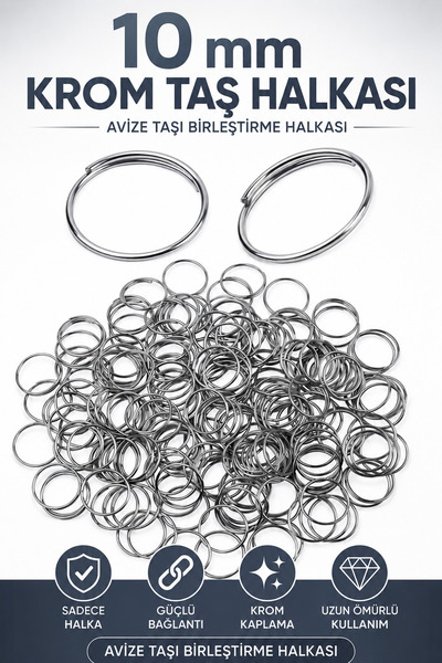 VENON 50 ADET || KROM Avize Halkası Avize Taşı Halkası Optigon Halkası Metal ...